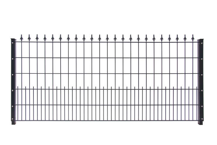 Doppelstabmattenzaun U20 mit Spitze Lilie